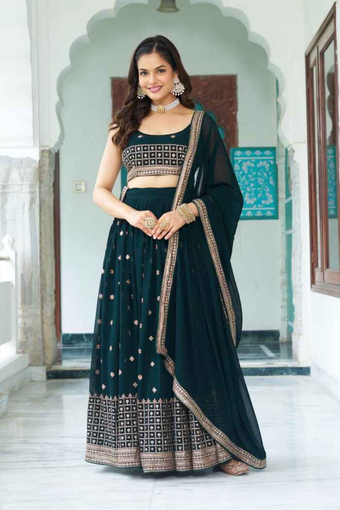 Elegant Fox Georgette Lehenga for Glamorous Evenings