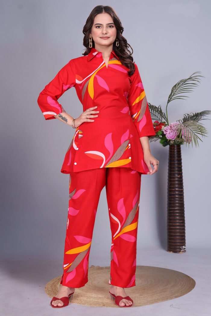 Magic Slub Print Cord Set – Stylish & Comfortable