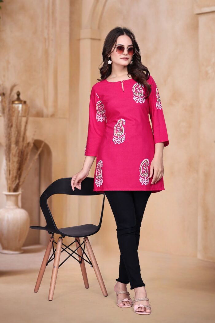 Elegant Viscose Blend Poly Rayon Top