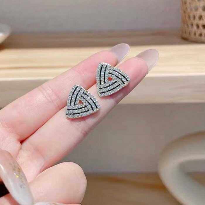 Small Triangle Earrings