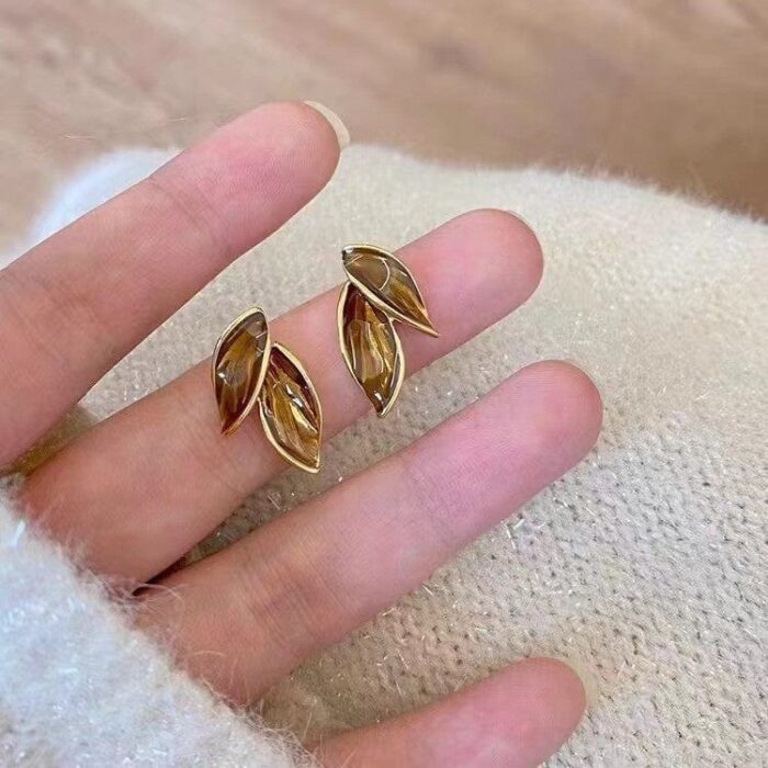 Forest Style Leaf Earrings