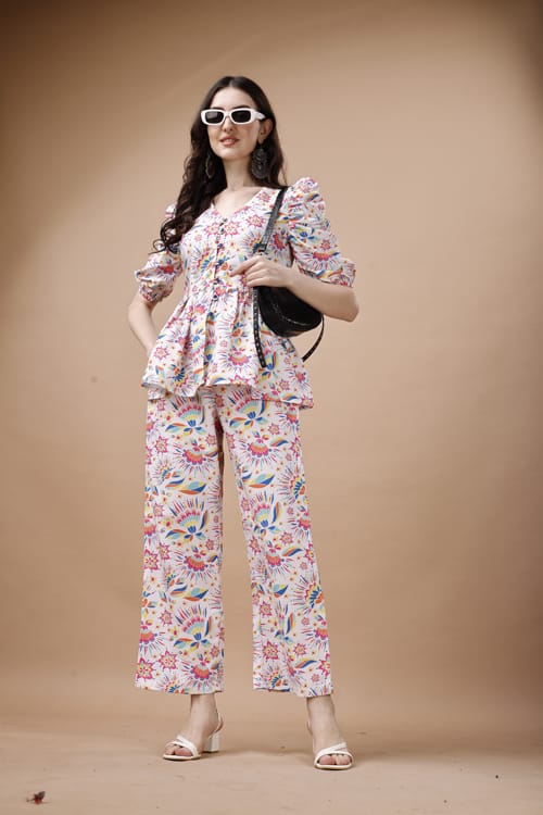 Royal Blossom Grace Premium Co-ord Set